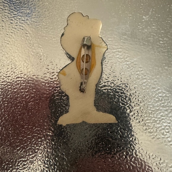 Vintage Retro 80s Laurel & Hardy Comedy Comedians NOS Pin Set - Picture 5 of 6